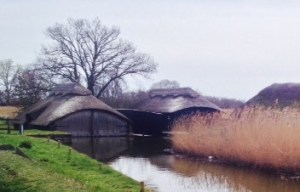 Hickling thatched boathouses